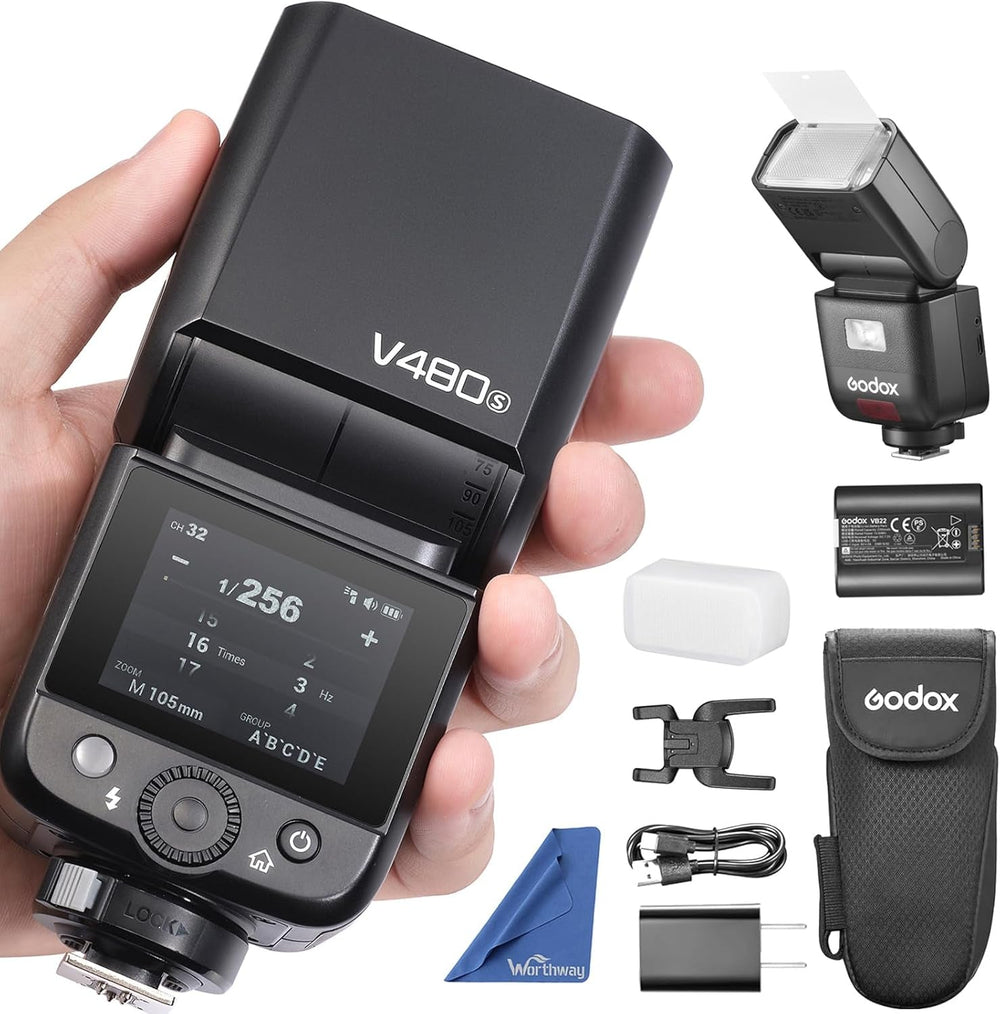 Godox V480-S Flash for Sony | Touchscreen and Li-ion Battery
