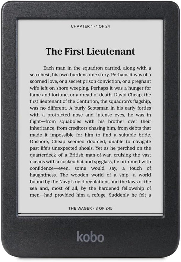 Kobo Clara BW Ereader: 6" E-reader with Comfortlight PRO (Reduced Blue Light), 16GB, Waterproof, and Audiobooks