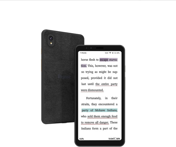 Bigme Celular de Tinta Electronica HiBreak 5.84" – Pantalla HD con Cámaras OCR 13MP y Asistente de Voz IA