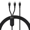 Baseus - Cable Dual Tipo C a C+C 100 W Carga Rapida