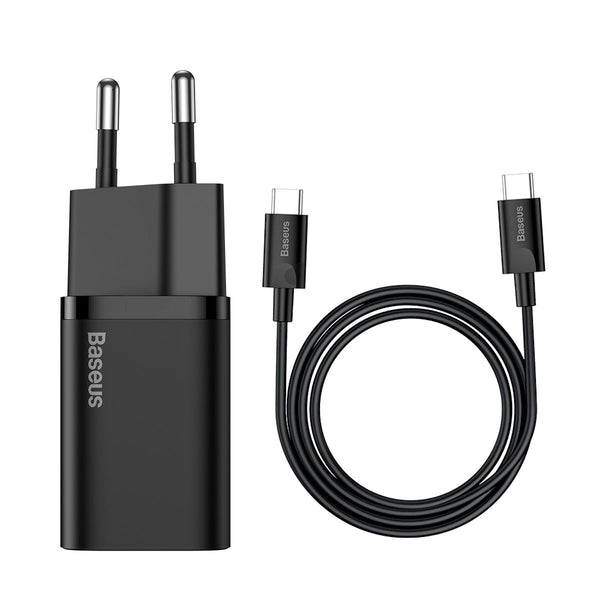 BASEUS 25W Type-C Charger + 1m Type-C to Type-C Cable