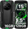 DOOGEE Fire 3 Pro Global Version - Compact Indestructible Smartphone (5.5") with 8350mAh Battery | 16GB+128GB