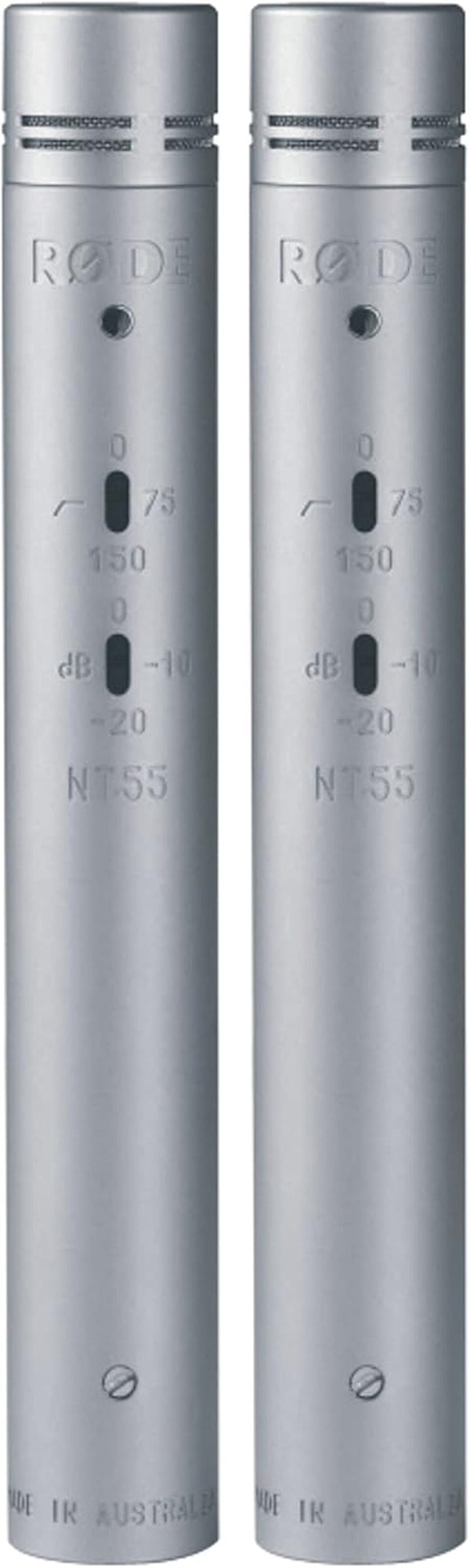 RØDE NT55 - Micrófonos de condensador multipatrón - Par a juego