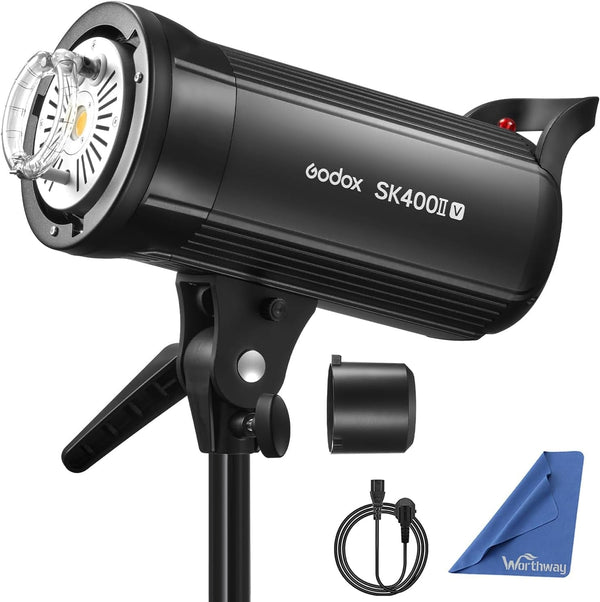 Godox SK400II-V 400Ws Studio Flash | LED Light and Bowens Mount