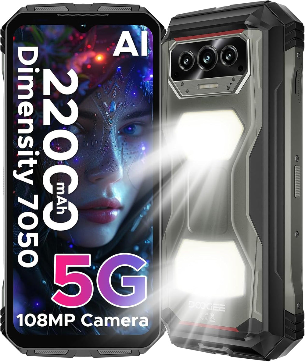 DOOGEE V Max S Global Version Indestructible Phone with Camping Lights | 22000mAh and 24GB RAM
