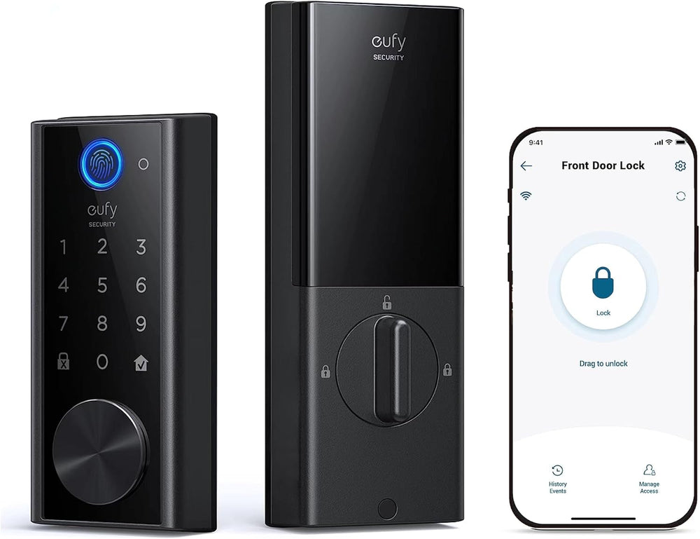 Smart Lock S230, Keyless Fingerprint Lock for Front Door, Easy Installation, Built-In Wi-Fi, Reliable App for Remote Access, One-Year Battery Life, BHMA Certified, IP65 Weatherproof (Copy)