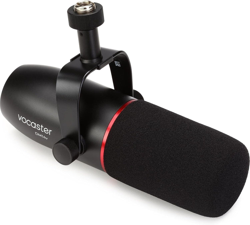 Focusrite Vocaster DM14v Dynamic Microphone – Broadcast Quality for Podcasting with Integrated Pop Filter