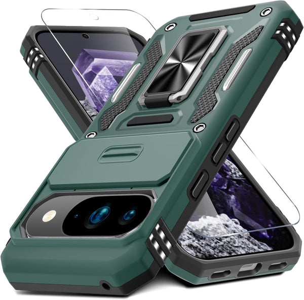 Military-Grade Shockproof Case for Google Pixel 10 / 10 Pro with Stand and Protector