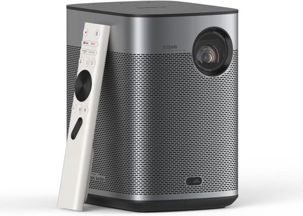 XGIMI Halo+ GTV Proyector Portátil 1080P, Google TV Con Netflix Licenciado, 700 Lúmenes ISO, 2X5W Harman Kardon, ISA, Wi-Fi, Pantalla De 200", Batería Integrada Con 2.5 Horas De Reproducción