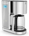Russell Hobbs Glass Series Silver Coffee Maker | Programmable 8 Cups