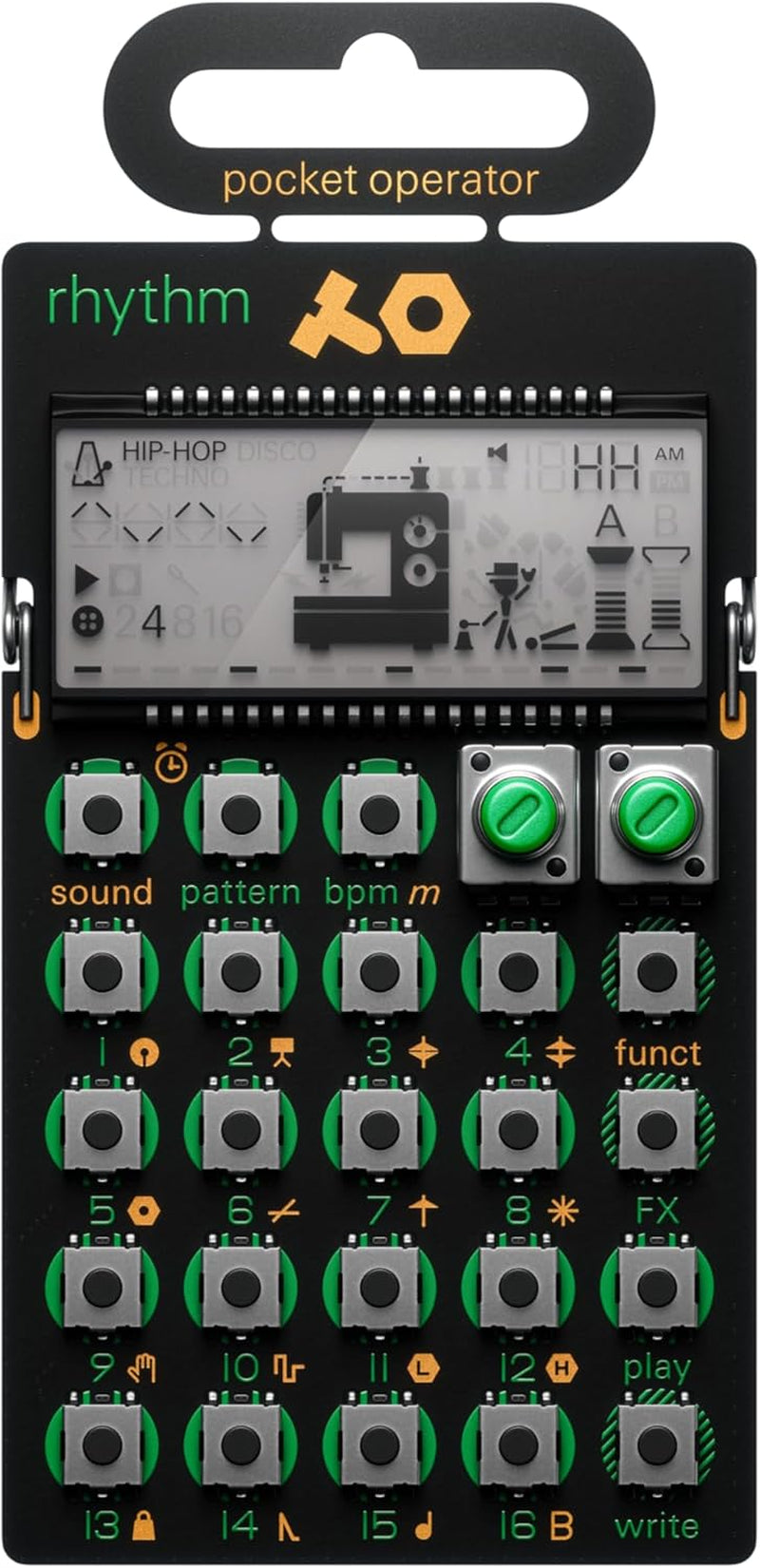 Pocket Operator PO-12 Rhythm, Drum Machine and Sequencer with Parameter Locks and Punch-In Effects