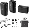 DJI Dual Wireless Microphone System (2 TX) and 2.4 GHz Digital Recorder, with 2 TASL500 Lavalier Microphones for Camera and Smartphone (multi-location feature missing)