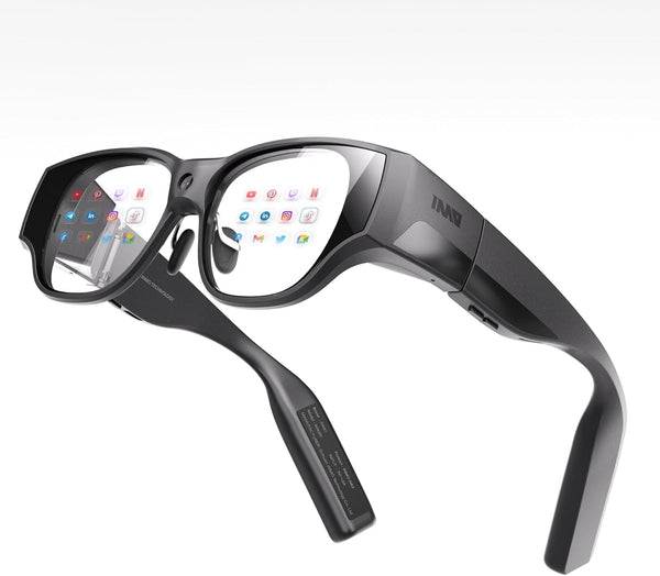 AIR3 Smart AR Glasses, 1080P Micro-Oled Display, 36° FOV, 150" Virtual Screen, Built-In Processor, AI Assistant, Portable All-In-One Immersive XR Glasses (Ring NOT Included)
