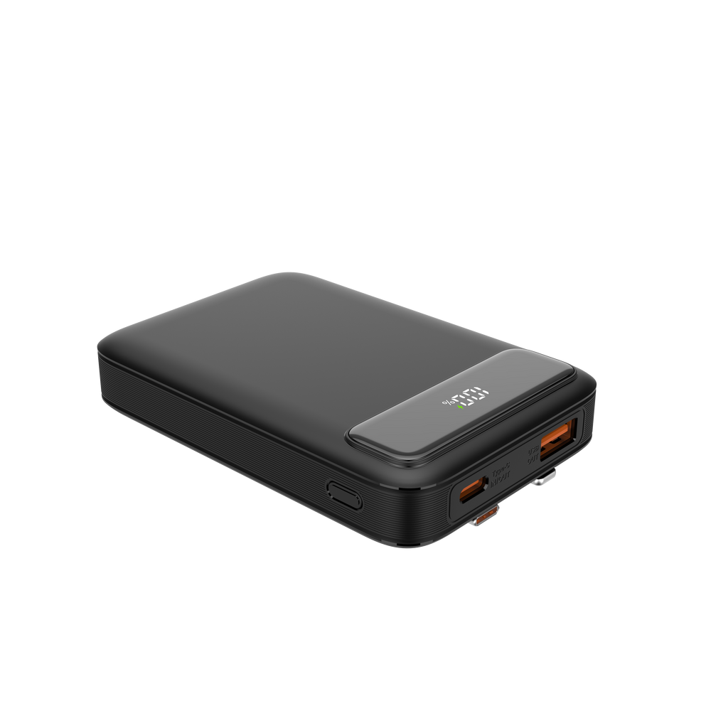 GYRUX - Bateria Portatil Display LCD Cable Tipo C y Lightning P66L 10.000 MAH con PD 20W QC 22,5W