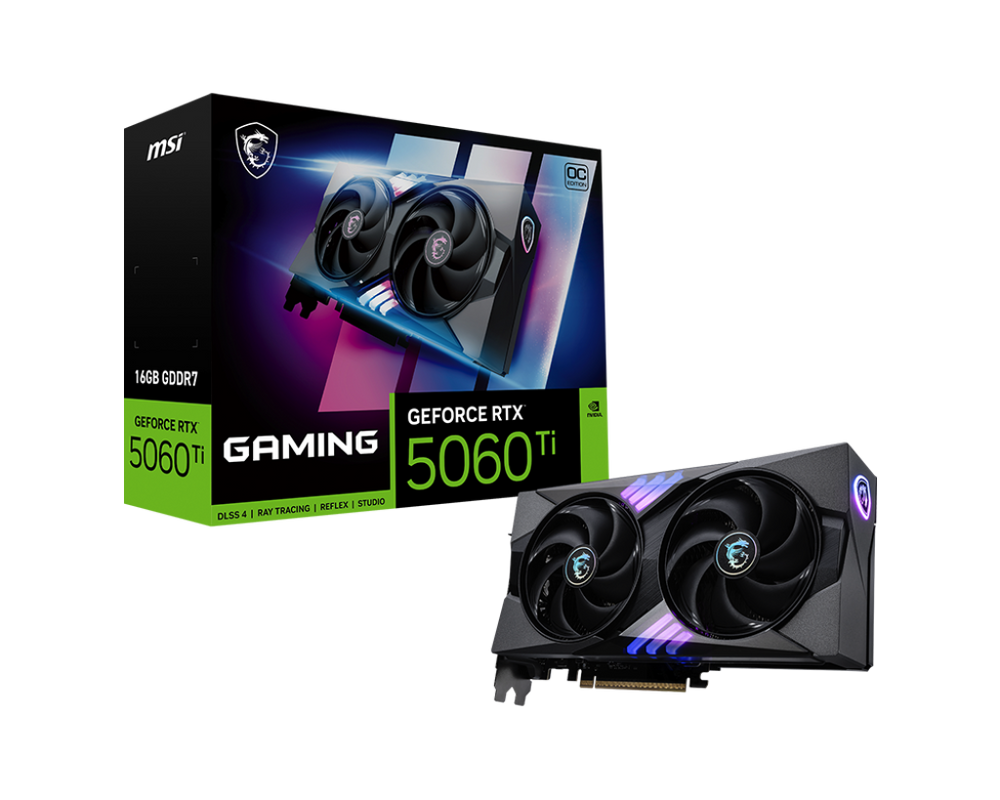 MSI GeForce RTX 5060 Ti 16G GAMING OC GPU
