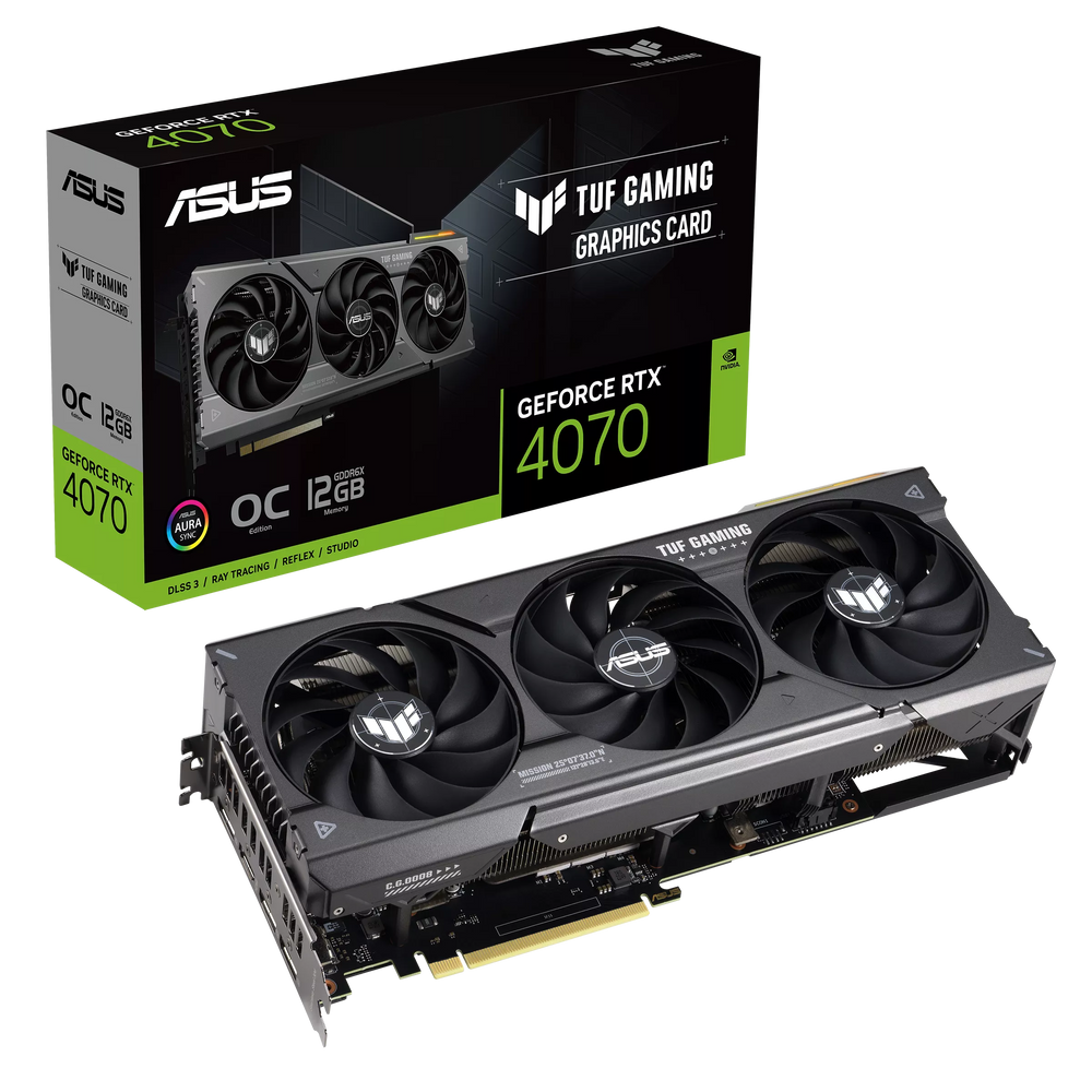ASUS TUF Gaming GeForce RTX 4070 12GB GDDR6X OC Edition GPU