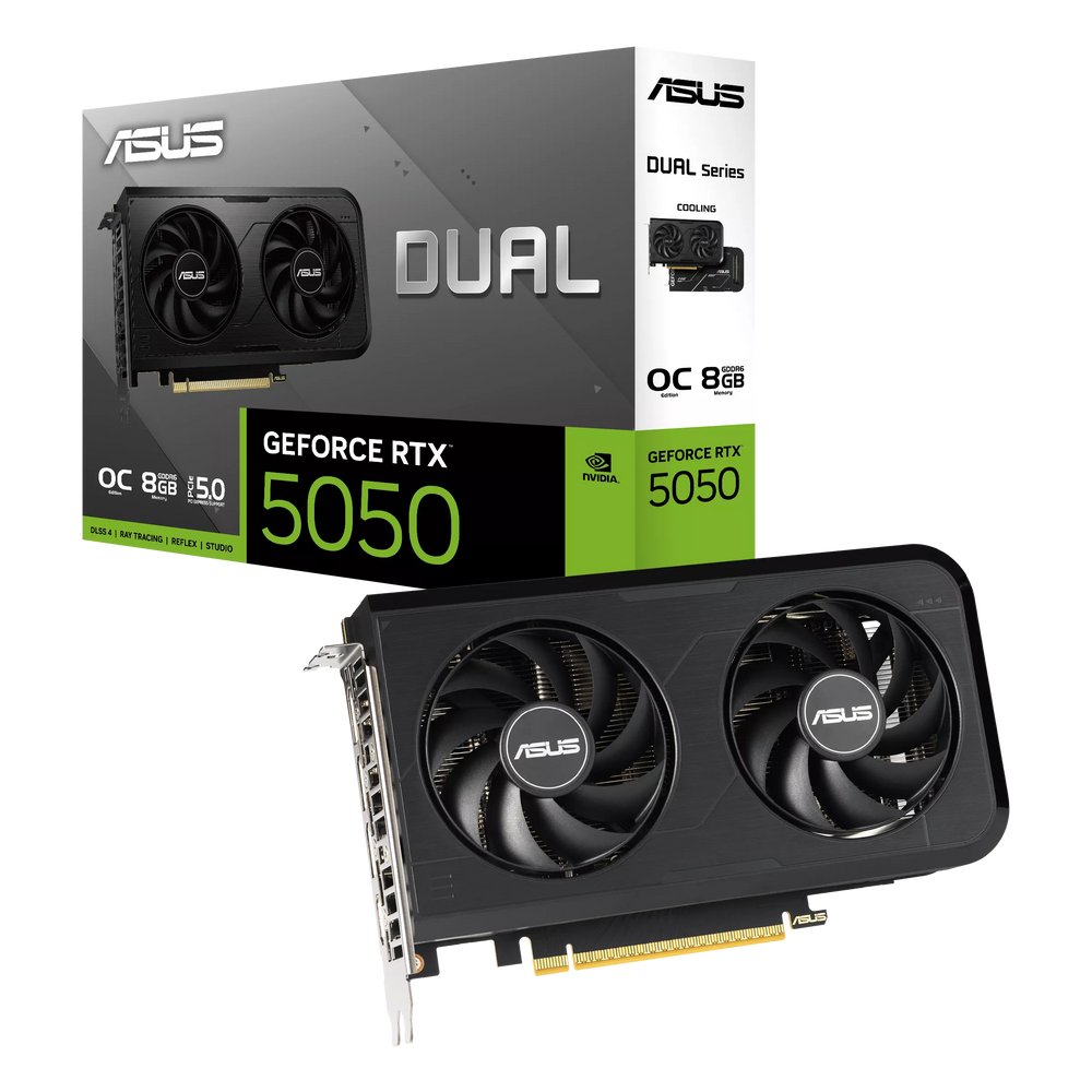 ASUS Dual GeForce RTX 5050 8GB GDDR6 OC Edition GPU