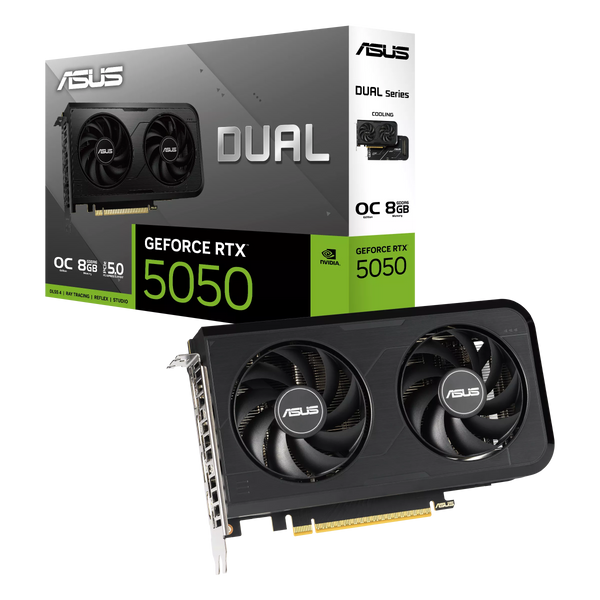 ASUS Dual GeForce RTX 5050 8GB GDDR6 OC Edition GPU