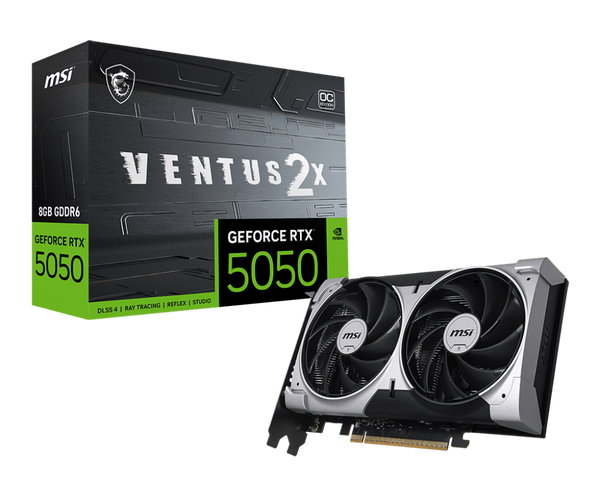 MSI GeForce RTX 5050 8G VENTUS 2X OC GPU