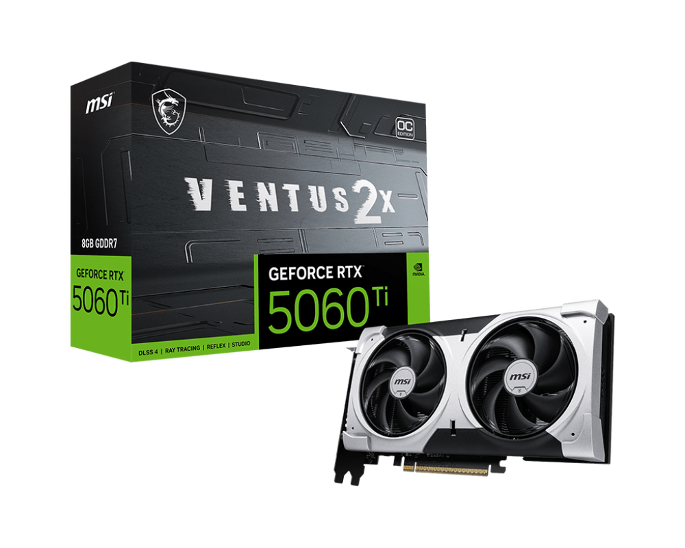 MSI GeForce RTX 5060 Ti 8G VENTUS 2X OC PLUS GPU