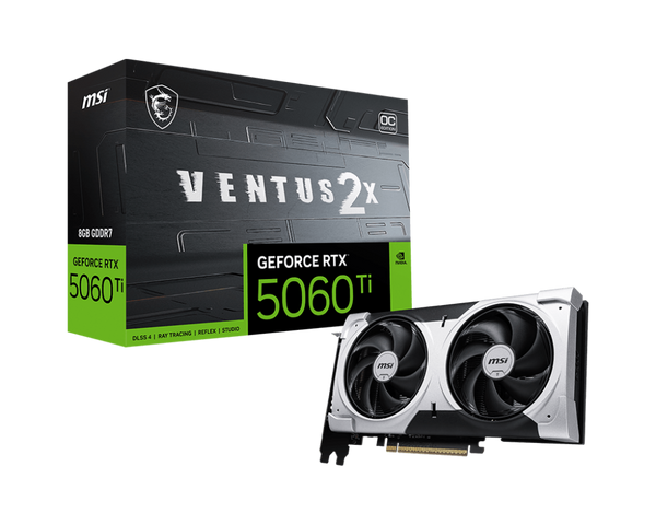 MSI GeForce RTX 5060 Ti 8G VENTUS 2X OC PLUS GPU