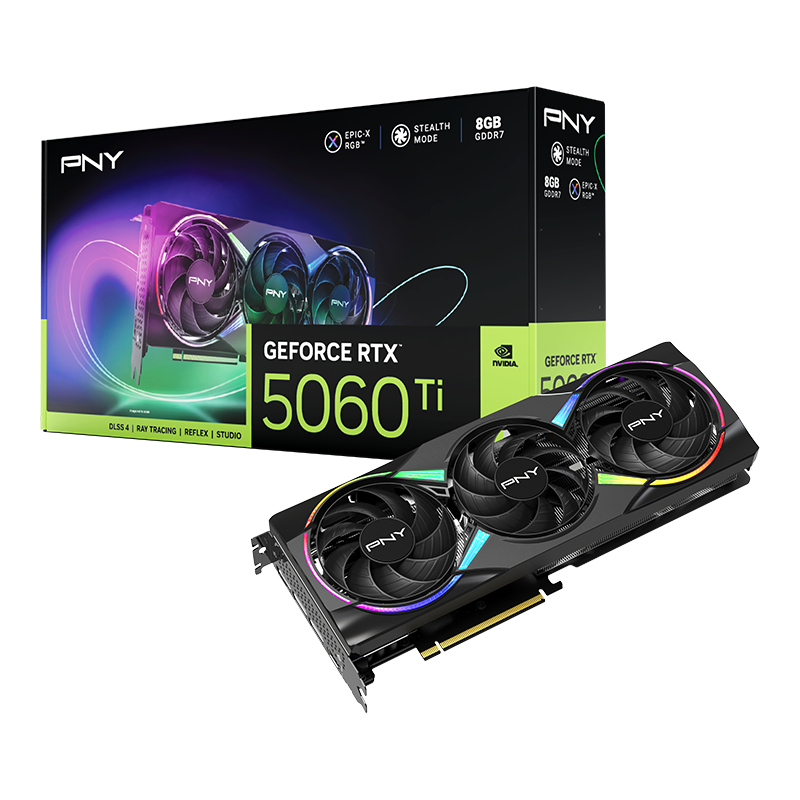 PNY GeForce RTX 5060 Ti 8GB EPIC-X RGB Triple Fan GPU