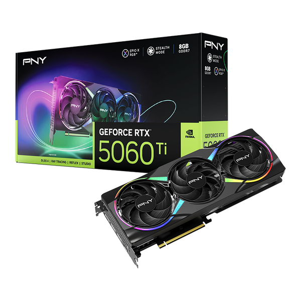 PNY GeForce RTX 5060 Ti 8GB EPIC-X RGB Triple Fan GPU