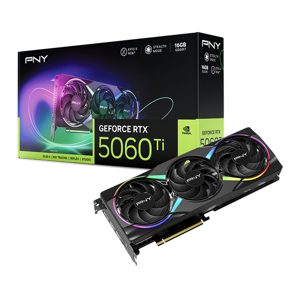 PNY GeForce RTX 5060 Ti 16GB EPIC-X RGB Triple Fan GPU