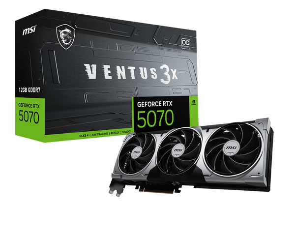 MSI GeForce RTX 5070 12G VENTUS 3X OC GPU