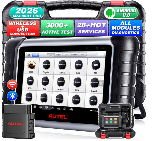 Autel MaxiCOM MK808BT PRO Scanner - 2026 Bi-Directional Diagnostic Scan Tool
