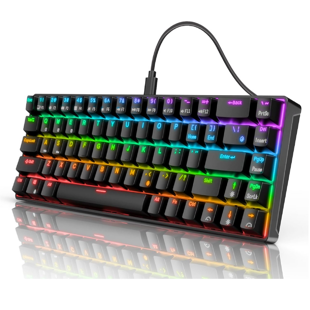 Royal Kludge RK-855 RGB Mechanical Gaming Keyboard - Blue Switch Black