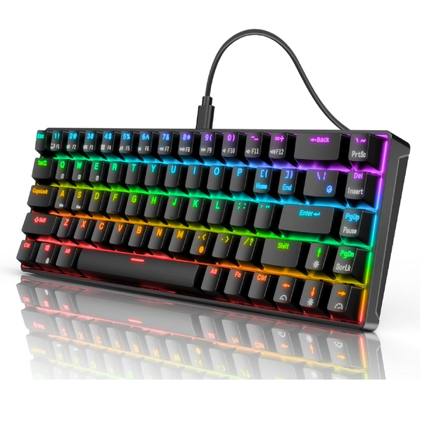 Teclado Gamer Mecánico Royal Kludge RK-855 RGB - Switch Azul Negro