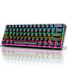 Teclado Gamer Mecánico Royal Kludge RK61 RGB- Switch Azul / Color Negro